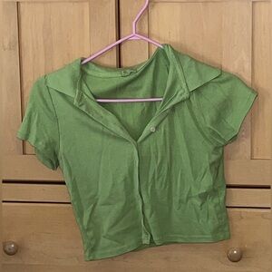 Brandy Melville cropped polo T